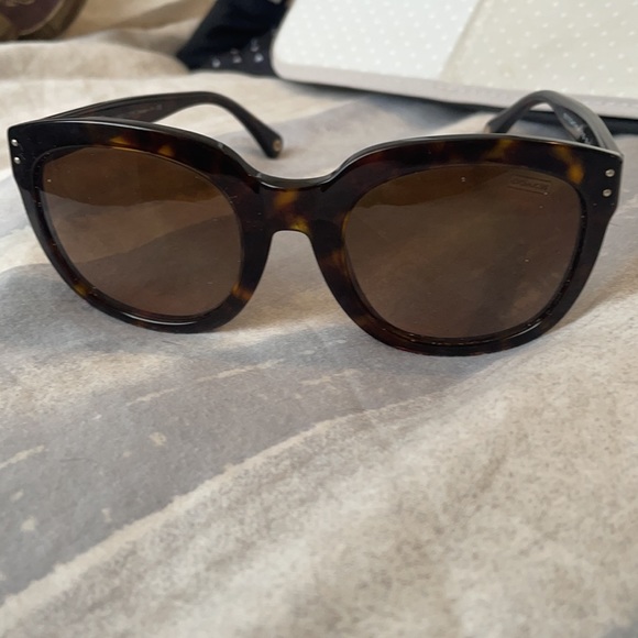 Coach Polarized Sunglasses in Dark Tortoise - Picture 4 of 4